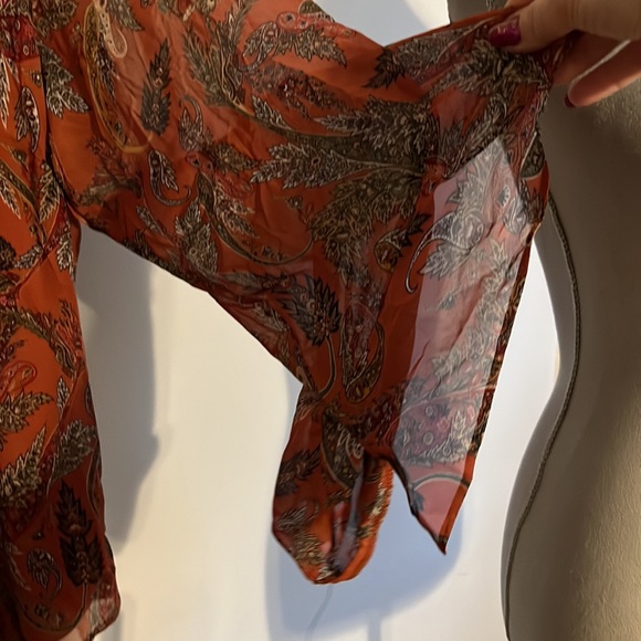 Apt. 9 Plus Size Paisley Bohemian Peasant Top & Cami - Picture 2 of 7